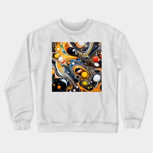 Psychedelic Orbital Abstract Art Crewneck Sweatshirt